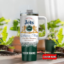New York Jets NFL Champions Modelo Custom Stanley Quencher 30oz-40oz Stainless Steel Tumbler Hot And Cold Tumbler