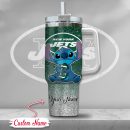 New York Jets NFL Custom Stanley Quencher 30oz-40oz Stainless Steel Tumbler Hot And Cold Tumbler