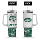 New York Jets NFL Custom Stanley Quencher 30oz-40oz Stainless Steel Tumbler Hot And Cold Tumbler