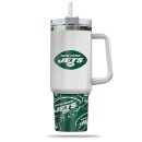 New York Jets NFL Custom Stanley Quencher 30oz-40oz Stainless Steel Tumbler Hot And Cold Tumbler
