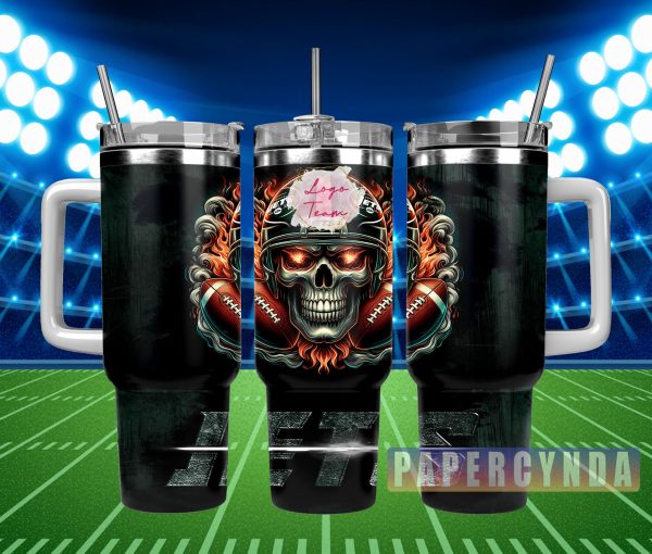 New York Jets Custom Stanley Quencher 30oz-40oz Stainless Steel Tumbler Hot And Cold Tumbler
