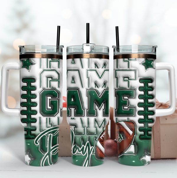 New York Jets NFL Game Day Custom Stanley Quencher 30oz-40oz Stainless Steel Tumbler Hot And Cold Tumbler