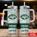 New York Jets NFL Custom Stanley Quencher 30oz-40oz Stainless Steel Tumbler Hot And Cold Tumbler