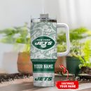 New York Jets NFL Custom Stanley Quencher 30oz-40oz Stainless Steel Tumbler Hot And Cold Tumbler