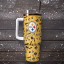 Pittsburgh Steelers NFL Custom Stanley Quencher 30oz-40oz Stainless Steel Tumbler Hot And Cold Tumbler