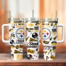 Pittsburgh Steelers NFL Custom Stanley Quencher 30oz-40oz Stainless Steel Tumbler Hot And Cold Tumbler