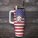 Pittsburgh Steelers NFL Sports Custom Stanley Quencher 30oz-40oz Stainless Steel Tumbler Hot And Cold Tumbler