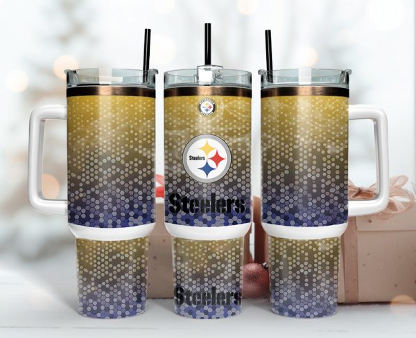 Pittsburgh Steelers NFL Custom Stanley Quencher 30oz-40oz Stainless Steel Tumbler Hot And Cold Tumbler