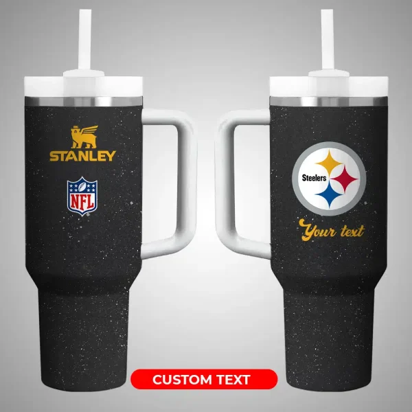 Pittsburgh Steelers NFL Custom Stanley Quencher 30oz-40oz Stainless Steel