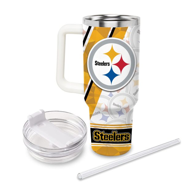 Pittsburgh Steelers NFL Custom Stanley Quencher 30oz-40oz Stainless Steel Tumbler Hot And Cold Tumbler - Image 2