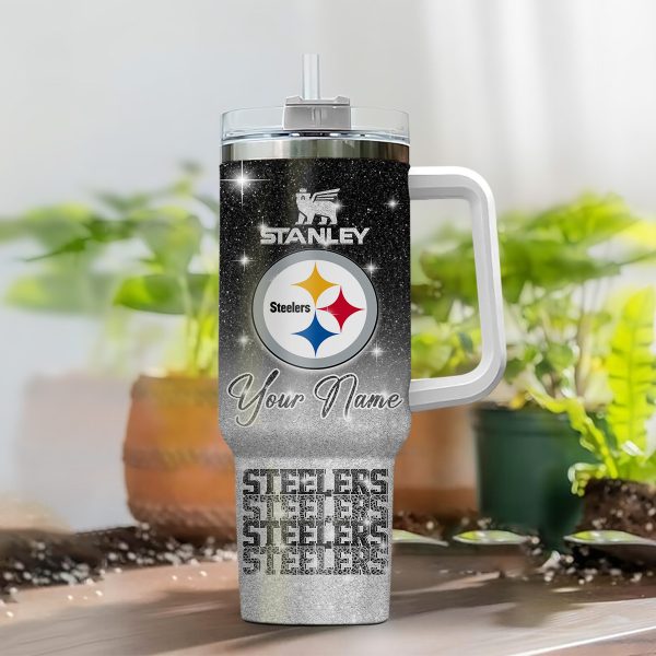 Pittsburgh Steelers NFL Custom Stanley Quencher 30oz-40oz Stainless Steel Tumbler Hot And Cold Tumbler - Image 2