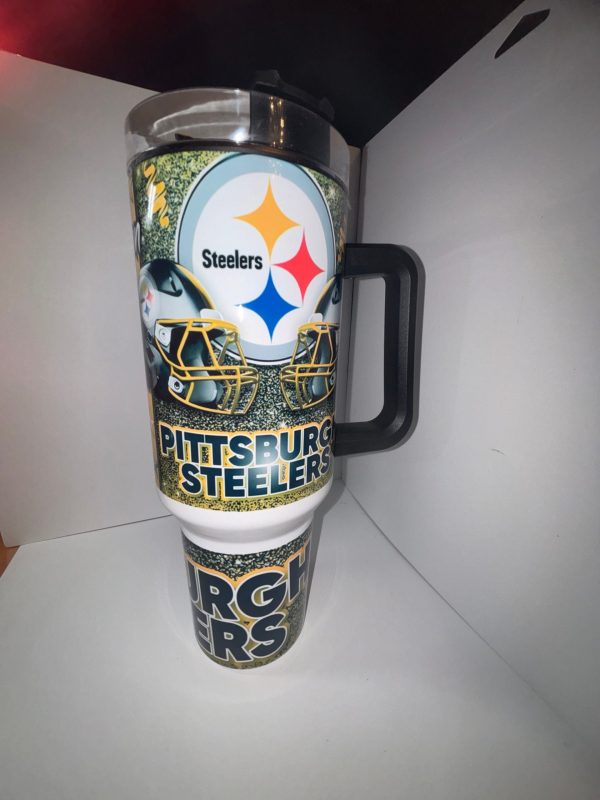 Pittsburgh Steelers NFL Custom Stanley Quencher 30oz-40oz Stainless Steel Tumbler Hot And Cold Tumbler - Image 2