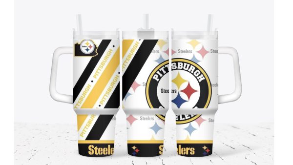 Pittsburgh Steelers NFL Custom Stanley Quencher 30oz-40oz Stainless Steel Tumbler Hot And Cold Tumbler