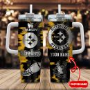 Pittsburgh Steelers NFL Custom Stanley Quencher 30oz-40oz Stainless Steel Tumbler Hot And Cold Tumbler