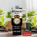 Pittsburgh Steelers NFL Corona Extra Custom Stanley Quencher 30oz-40oz Stainless Steel Tumbler Hot And Cold Tumbler
