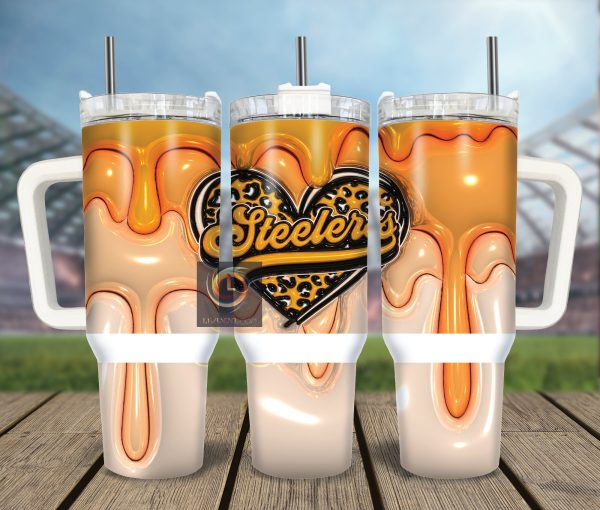 Pittsburgh Steelers NFL Custom Stanley Quencher 30oz-40oz Stainless Steel Tumbler Hot And Cold Tumbler