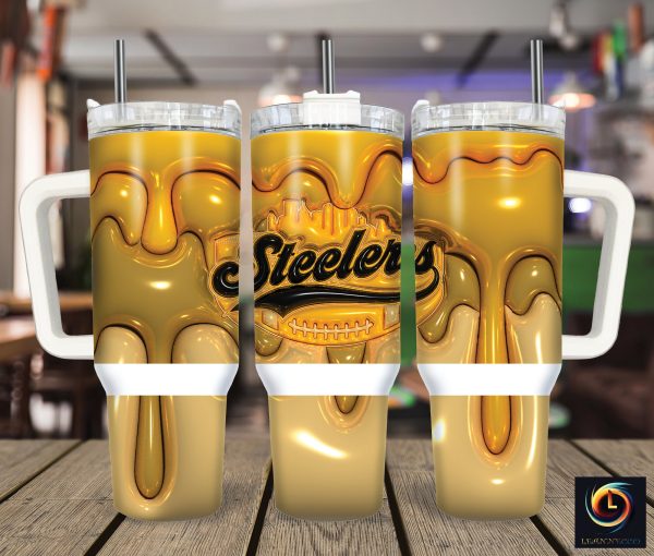 Pittsburgh Steelers NFL Custom Stanley Quencher 30oz-40oz Stainless Steel Tumbler Hot And Cold Tumbler