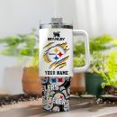 Pittsburgh Steelers NFL Custom Stanley Quencher 30oz-40oz Stainless Steel Tumbler Hot And Cold Tumbler