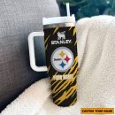 Pittsburgh Steelers NFL Custom Stanley Quencher 30oz-40oz Stainless Steel Tumbler Hot And Cold Tumbler