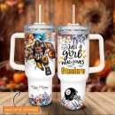 Garfield Pittsburgh Steelers Cartoon Custom Stanley Quencher 30oz-40oz Stainless Steel Tumbler Hot And Cold Tumbler