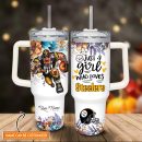 Garfield Pittsburgh Steelers Cartoon Custom Stanley Quencher 30oz-40oz Stainless Steel Tumbler Hot And Cold Tumbler