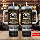Pittsburgh Steelers NFL Fan Cave Custom Stanley Quencher 30oz-40oz Stainless Steel Tumbler Hot And Cold Tumbler