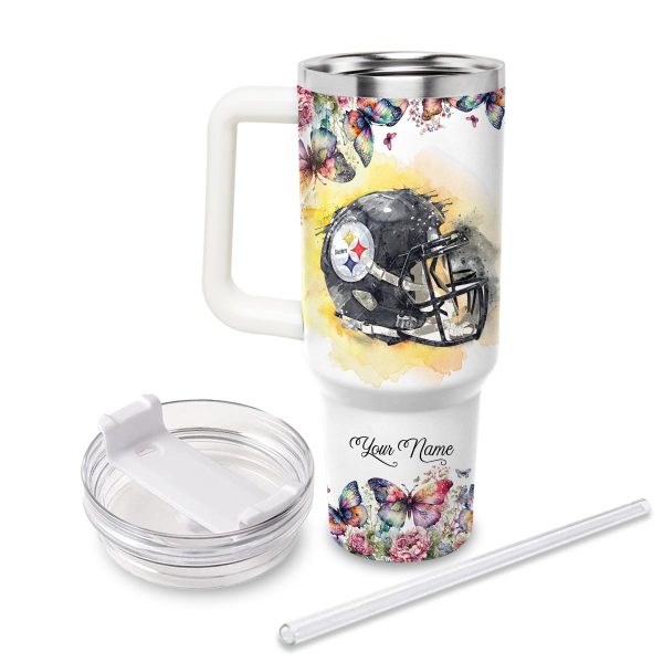 Pittsburgh Steelers NFL Custom Stanley Quencher 30oz-40oz Stainless Steel Tumbler Hot And Cold Tumbler - Image 2