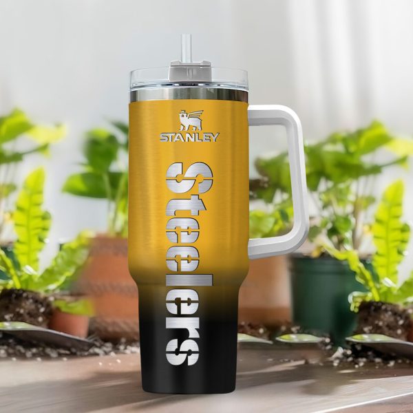 Pittsburgh Steelers NFL Custom Stanley Quencher 30oz-40oz Stainless Steel Tumbler Hot And Cold Tumbler - Image 2