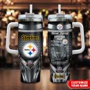 Pittsburgh Steelers NFL Nutrition Facts Custom Stanley Quencher 30oz-40oz Stainless Steel Tumbler Hot And Cold Tumbler
