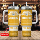 Pittsburgh Steelers NFL Bud Light Custom Stanley Quencher 30oz-40oz Stainless Steel Tumbler Hot And Cold Tumbler