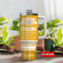 Pittsburgh Steelers NFL Bud Light Custom Stanley Quencher 30oz-40oz Stainless Steel Tumbler Hot And Cold Tumbler