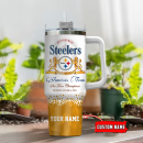 Pittsburgh Steelers NFL Champions Modelo Custom Stanley Quencher 30oz-40oz Stainless Steel Tumbler Hot And Cold Tumbler