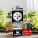 Pittsburgh Steelers NFL Custom Stanley Quencher 30oz-40oz Stainless Steel Tumbler Hot And Cold Tumbler