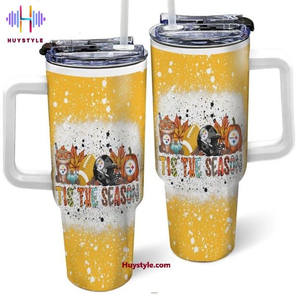 Pittsburgh Steelers NFL Custom Stanley Quencher 30oz-40oz Stainless Steel Tumbler Hot And Cold Tumbler - Image 2