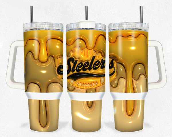 Pittsburgh Steelers NFL Custom Stanley Quencher 30oz-40oz Stainless Steel Tumbler Hot And Cold Tumbler