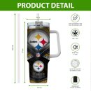 Pittsburgh Steelers NFL Custom Stanley Quencher 30oz-40oz Stainless Steel Tumbler Hot And Cold Tumbler