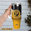 Pittsburgh Steelers Football NFL Custom Stanley Quencher 30oz-40oz Stainless Steel Tumbler Hot And Cold Tumbler