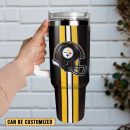 Pittsburgh Steelers Football NFL Sport Custom Stanley Quencher 30oz-40oz Stainless Steel Tumbler Hot And Cold Tumbler