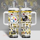 Pittsburgh Steelers NFL Custom Stanley Quencher 30oz-40oz Stainless Steel Tumbler Hot And Cold Tumbler