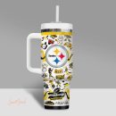 Pittsburgh Steelers NFL Custom Stanley Quencher 30oz-40oz Stainless Steel Tumbler Hot And Cold Tumbler