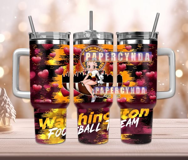 Washington Commanders Custom Stanley Quencher 30oz-40oz Stainless Steel Tumbler Hot And Cold Tumbler