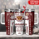 Washington Commanders NFL Kings Of Football Custom Stanley Quencher 30oz-40oz Stainless Steel Tumbler Hot And Cold Tumbler