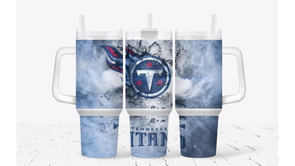 Tennessee Titans NFL Custom Stanley Quencher 30oz-40oz Stainless Steel Tumbler Hot And Cold Tumbler