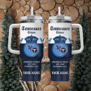 Tennessee Titans NFL Custom Stanley Quencher 30oz-40oz Stainless Steel Tumbler Hot And Cold Tumbler