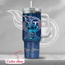 NFL Tennessee Titans Stitch Glitter Custom Stanley Quencher 30oz-40oz Stainless Steel Tumbler Hot And Cold Tumbler
