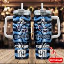 Tennessee Titans NFL Custom Stanley Quencher 30oz-40oz Stainless Steel Tumbler Hot And Cold Tumbler