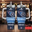 Tennessee Titans NFL Custom Stanley Quencher 30oz-40oz Stainless Steel Tumbler Hot And Cold Tumbler