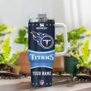 Tennessee Titans NFL Custom Stanley Quencher 30oz-40oz Stainless Steel Tumbler Hot And Cold Tumbler