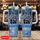 Tennessee Titans NFL Mickey And Minnie Couple Custom Stanley Quencher 30oz-40oz Stainless Steel Tumbler Hot And Cold Tumbler