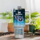 Tennessee Titans NFL Glitter Custom Stanley Quencher 30oz-40oz Stainless Steel Tumbler Hot And Cold Tumbler